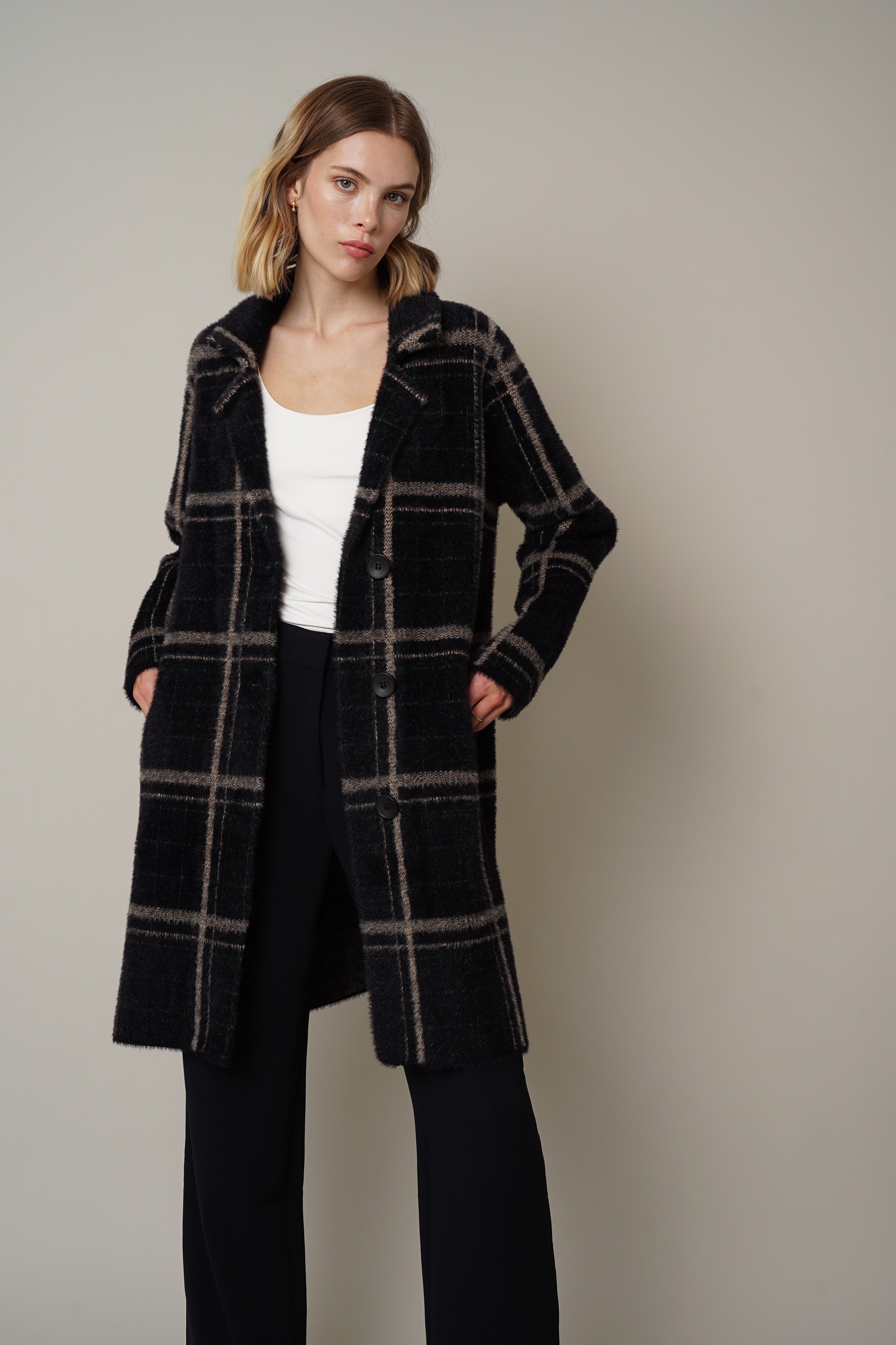 Cyrus - Plaid Mink Coat