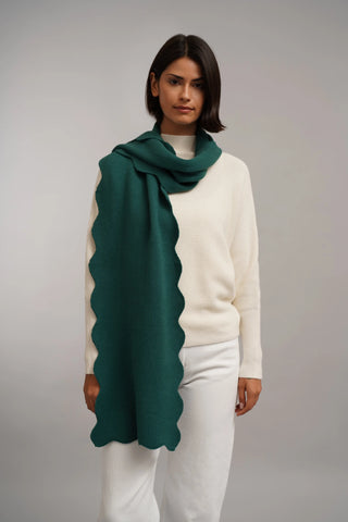 The Scallop Trim Scarf