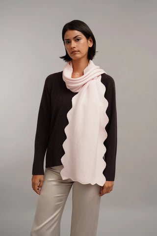 The Scallop Trim Scarf