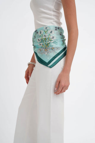 The Botanical Silk Square Scarf