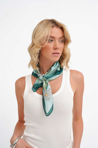 The Botanical Silk Square Scarf