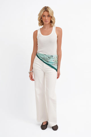 The Botanical Silk Square Scarf