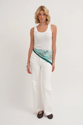 The Botanical Silk Square Scarf