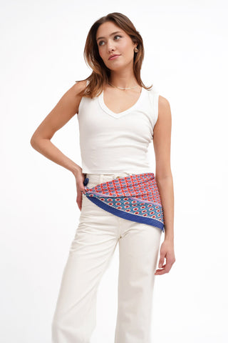 The Pleated Silk Scarf