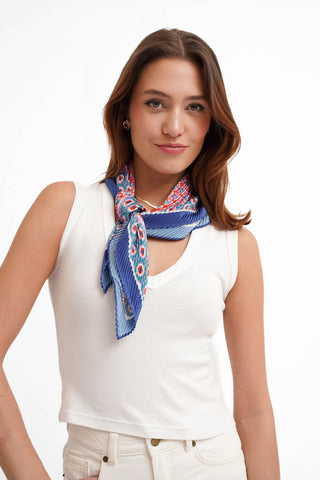 The Pleated Silk Scarf