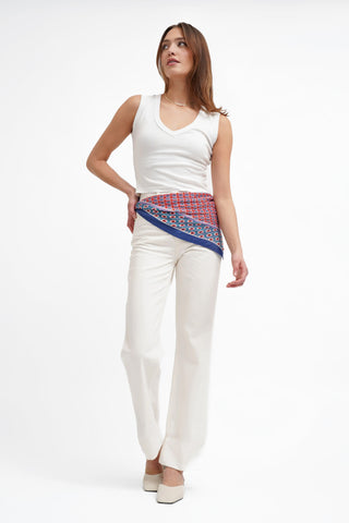 The Pleated Silk Scarf