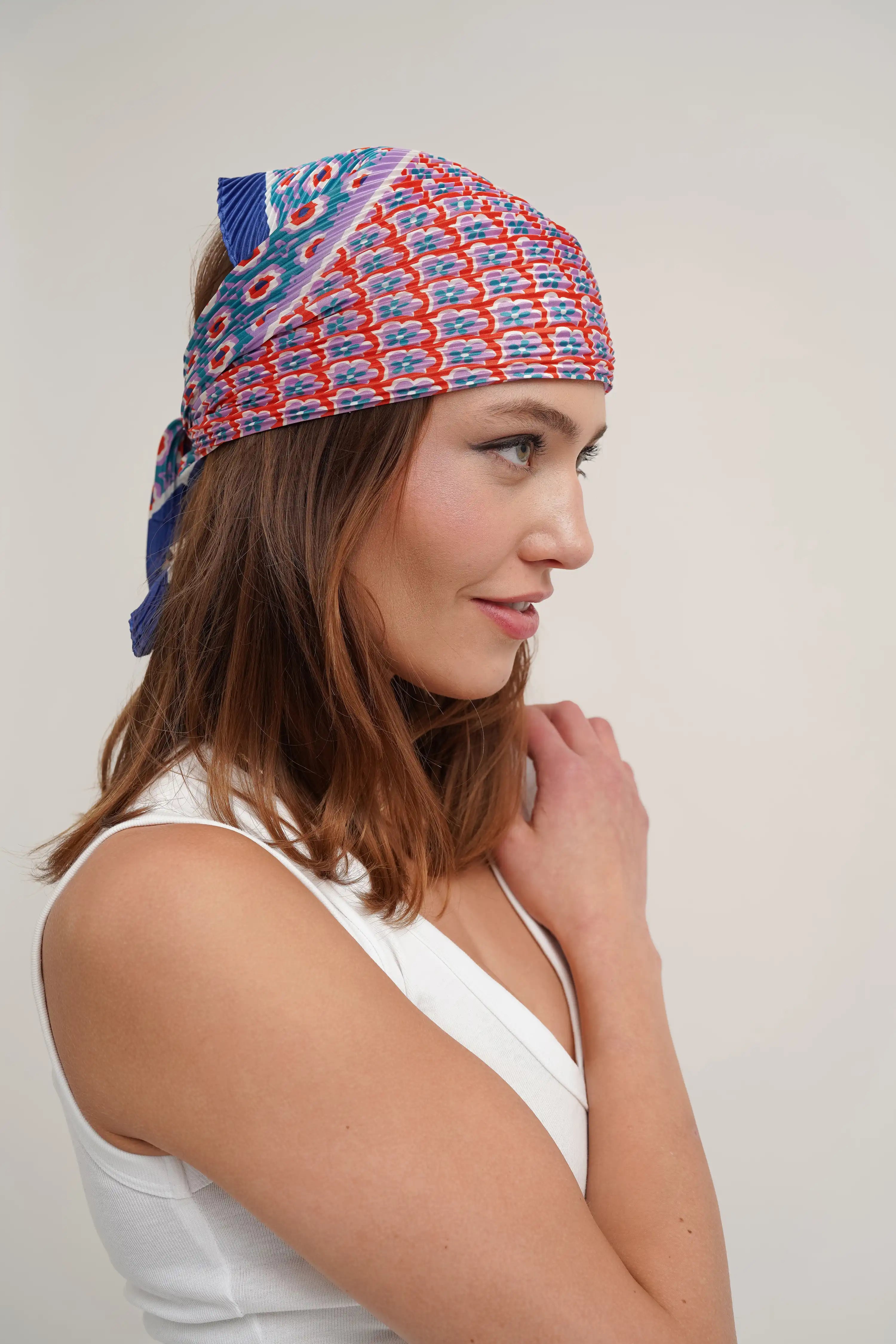 The Pleated Silk Scarf