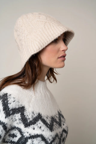 The Cable-Knit Brim Hat