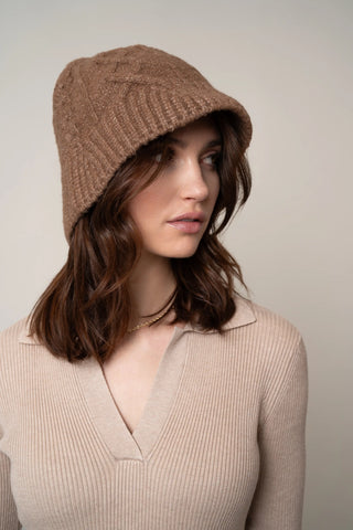 The Cable-Knit Brim Hat