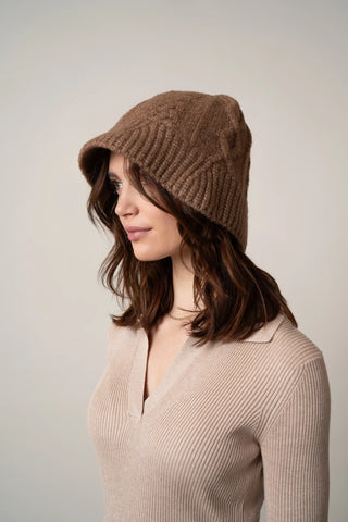 The Cable-Knit Brim Hat