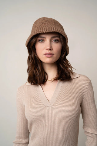 The Cable-Knit Brim Hat