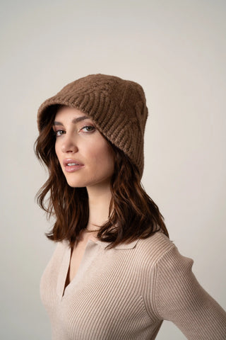 The Cable-Knit Brim Hat