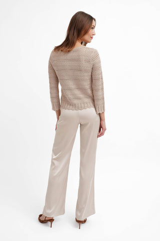 The Openwork Scallop Cardigan