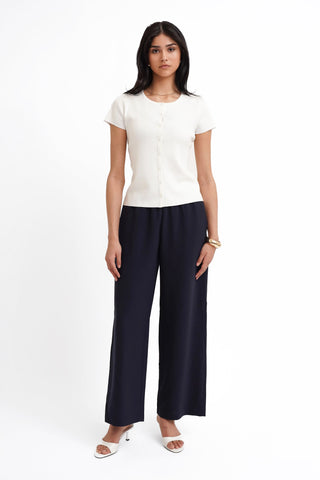 The Slim Button Knit Tee