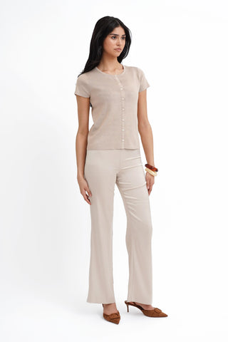 The Slim Button Knit Tee
