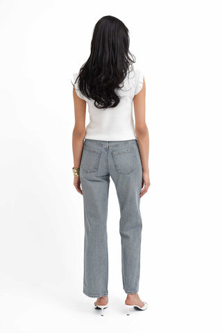 The Ruffle Trim Knit Shell