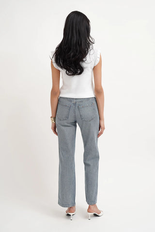 The Ruffle Trim Knit Shell