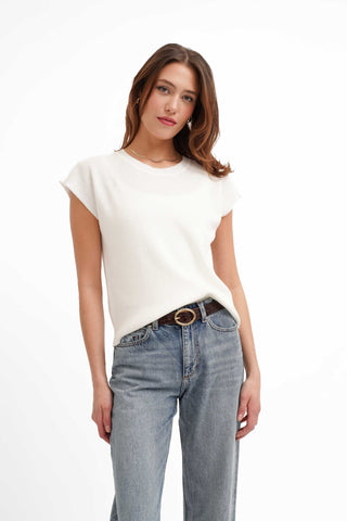 The Structured Cap Sleeve Knit