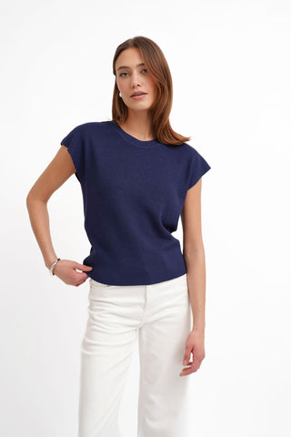 The Structured Cap Sleeve Knit