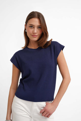 The Structured Cap Sleeve Knit