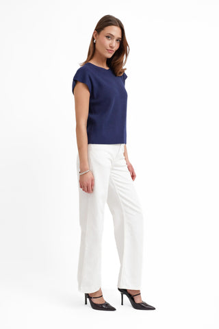 The Structured Cap Sleeve Knit