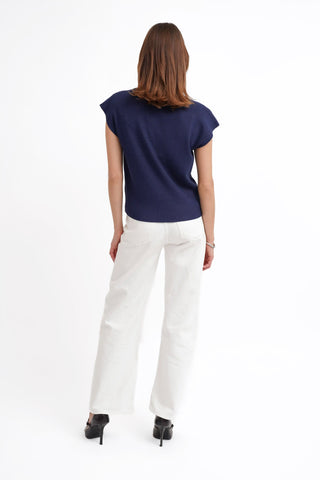 The Structured Cap Sleeve Knit