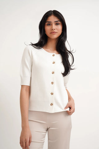 The Soft Structure Short Sleeve Cardigan