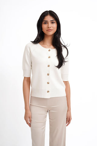 The Soft Structure Short Sleeve Cardigan