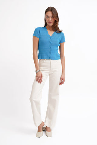 The Scalloped V Cardigan