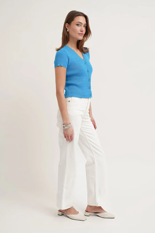 The Scalloped V Cardigan