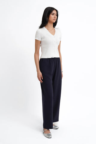 The Scalloped V Cardigan