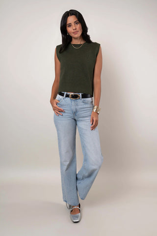 The Sleeveless Crewneck Top