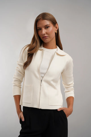 The Zip Collar Cardigan