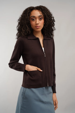 The Zip Collar Cardigan