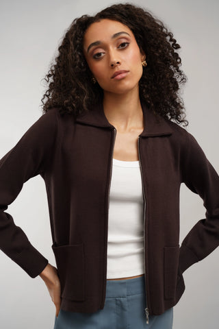 The Zip Collar Cardigan