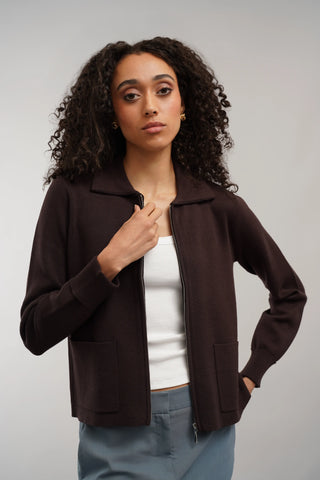 The Zip Collar Cardigan
