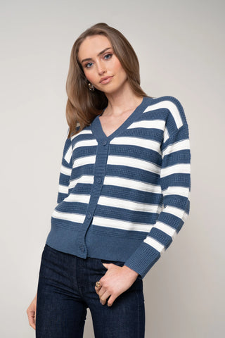 The Modern Stripe Cardigan