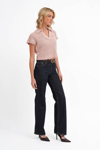 The Pointelle Polo Knit