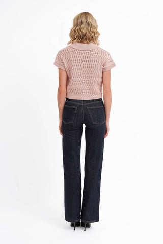 The Pointelle Polo Knit