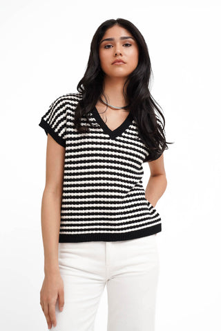 The Easy Stripe Knit Tee