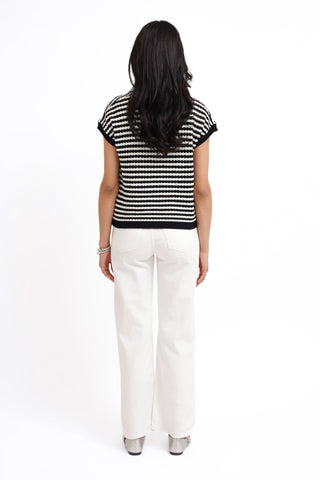 The Easy Stripe Knit Tee