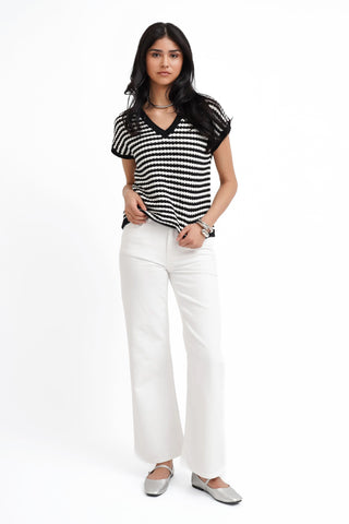 The Easy Stripe Knit Tee