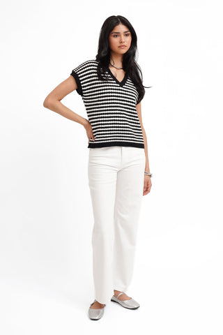 The Easy Stripe Knit Tee