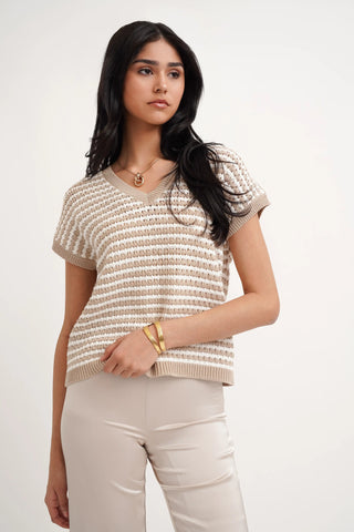 The Easy Stripe Knit Tee