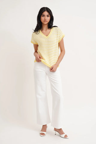 The Easy Stripe Knit Tee