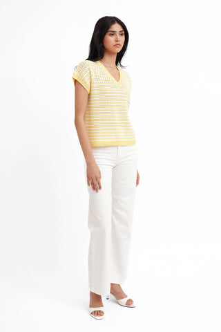 The Easy Stripe Knit Tee