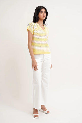 The Easy Stripe Knit Tee