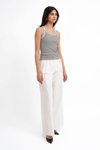 The Contrast Stripe Knit Tank
