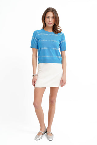 The Contrast Stitch Knit Tee