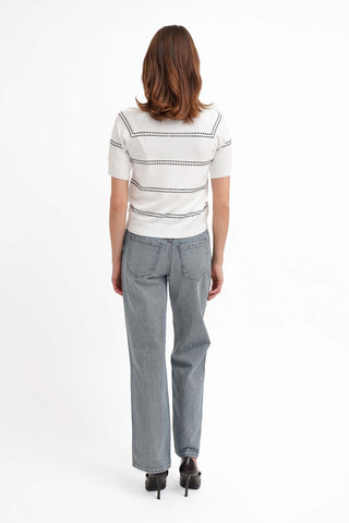 The Contrast Stitch Knit Tee